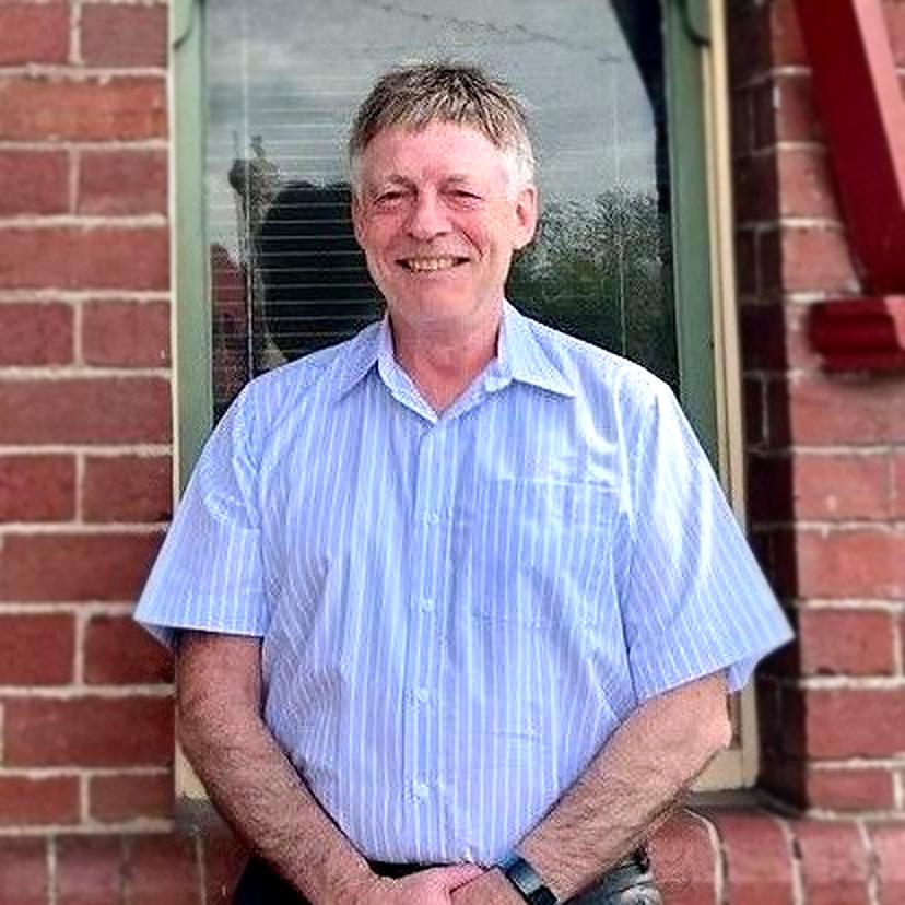 Stuart Iles outside the North Hobart office